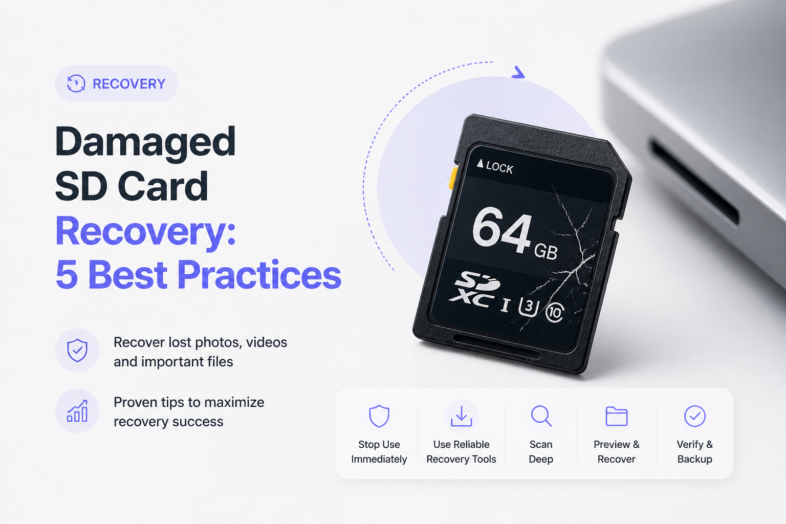 Damaged SD Card Recovery: 5 Best Practices