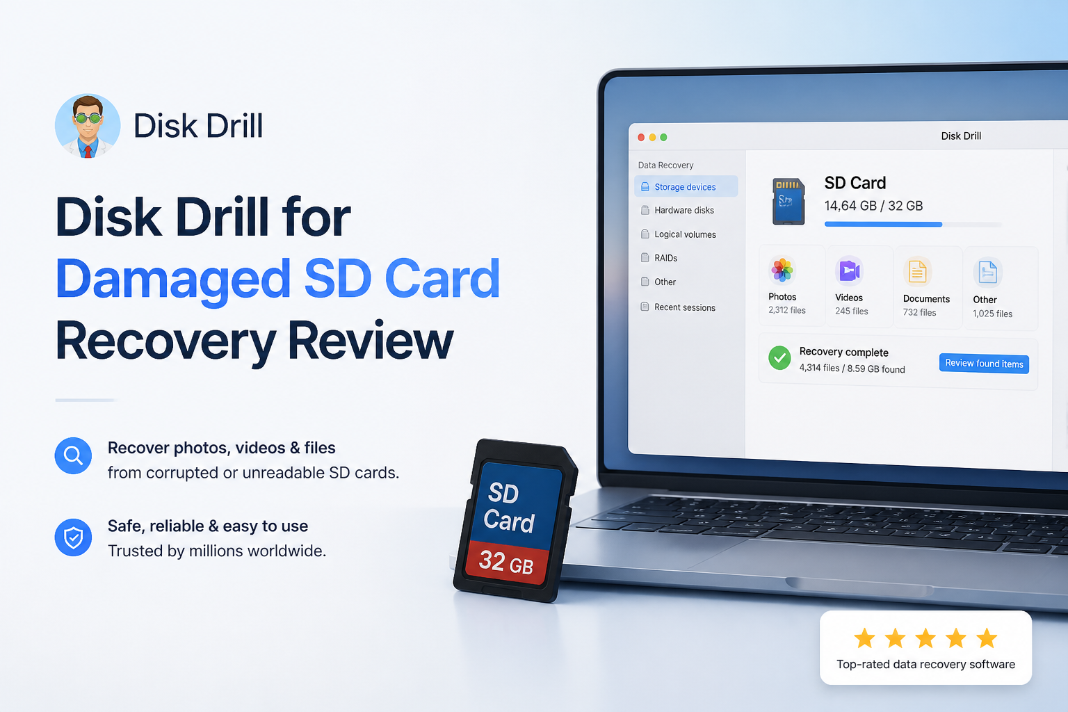 Disk Drill for Damaged SD Card Recovery: Review 2026