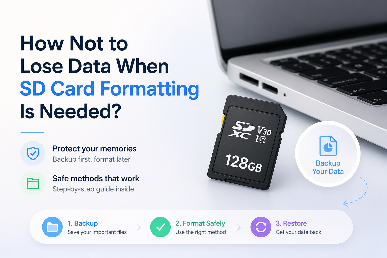How Not to Lose Data When SD Card Formatting Is Needed?