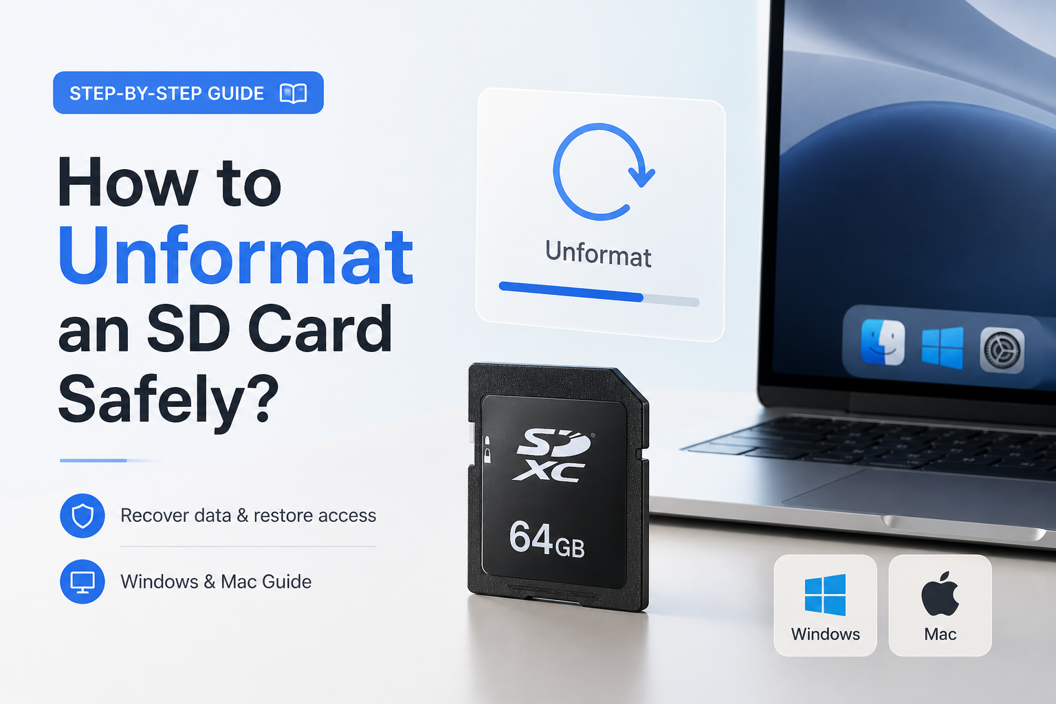 How to Unformat an SD Card Safely? (Windows & Mac Guide 2026)