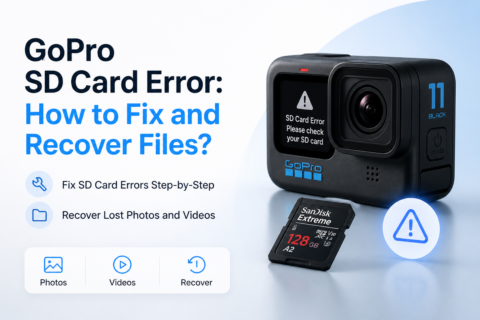GoPro SD Card Error: How to Fix and Recover Files?